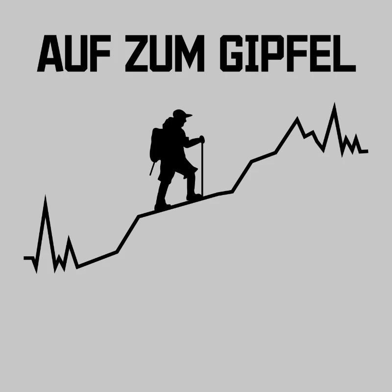 Gipfel Statement bergsteigen Wanderwege Wandern