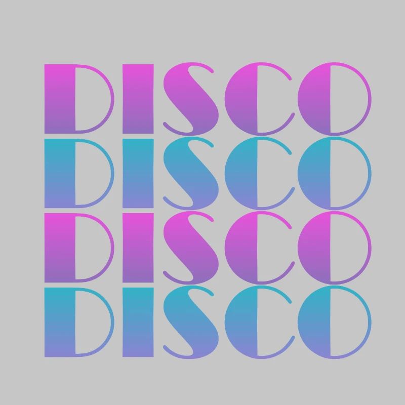 Lebendiges Disco-Textmuster-Design