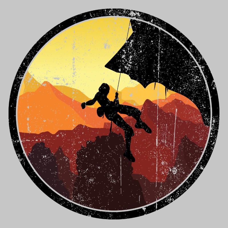 Sunset Climber in Canyon Circle