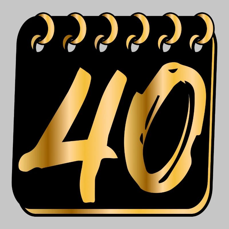 ZAHL 40 - Vierzig - 40. Geburtstag