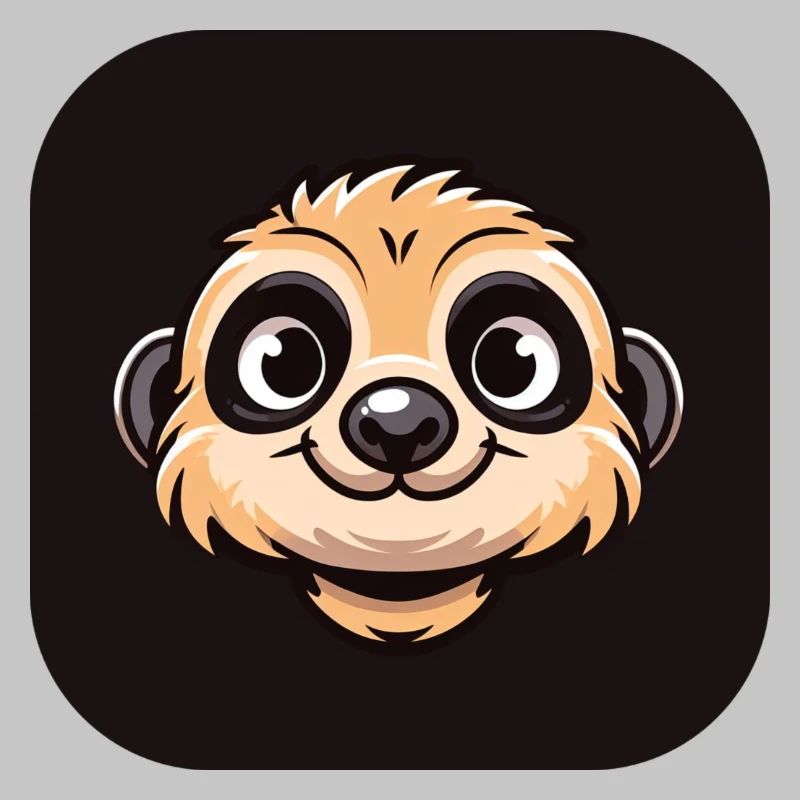 Comic Erdmännchen Kopf