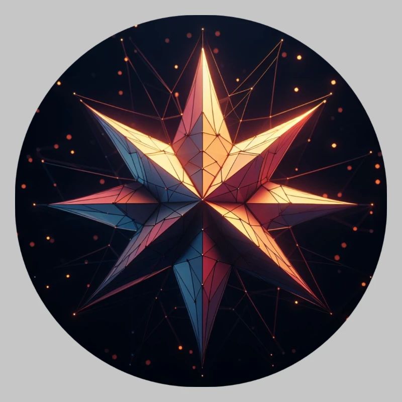 Bunter Stern Galaxy