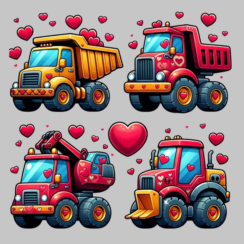 Tiny Builders' Affection - Bau-T-Shirt