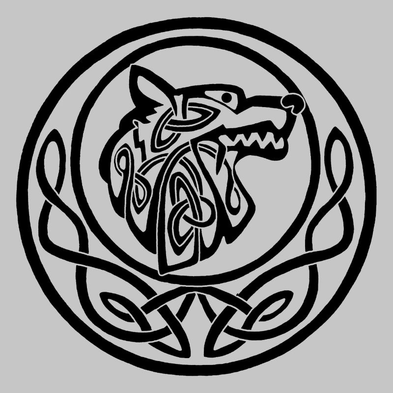 Black Wolf Lunar Symbol