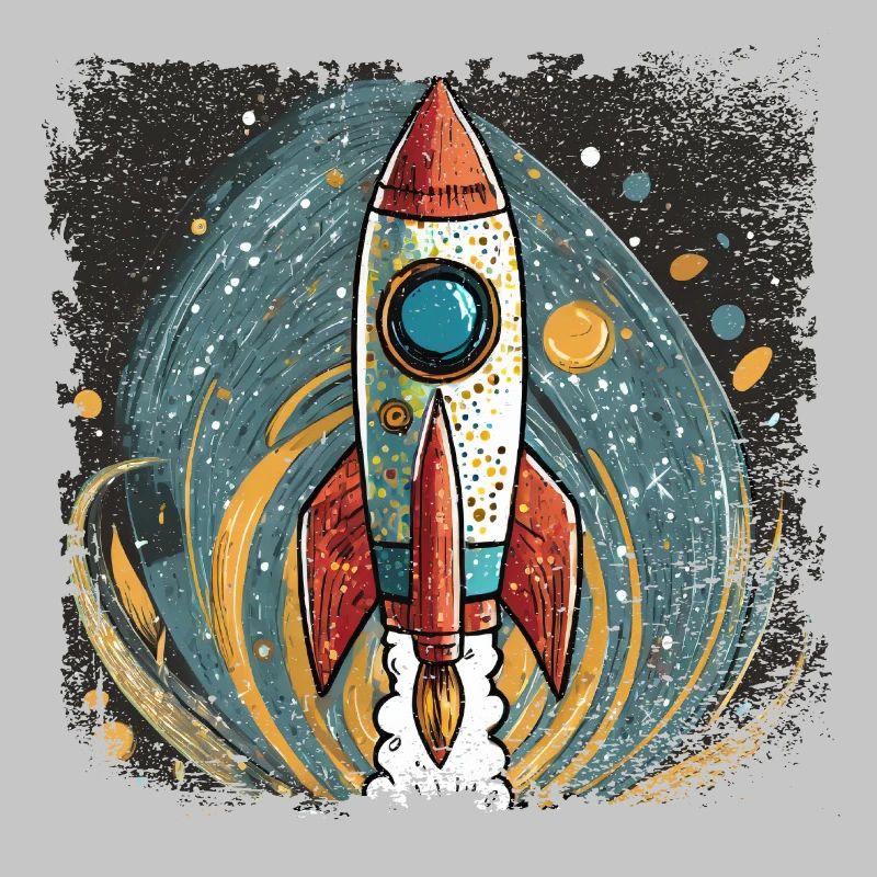 Fusée au design élégant