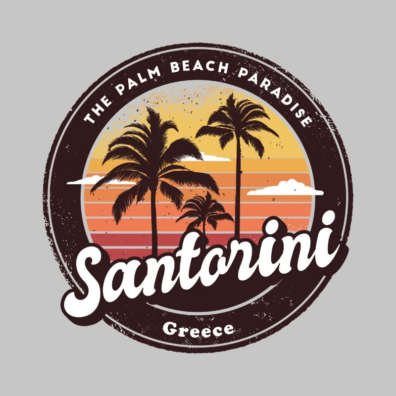 Santorin, Grèce, mer Égée, grec