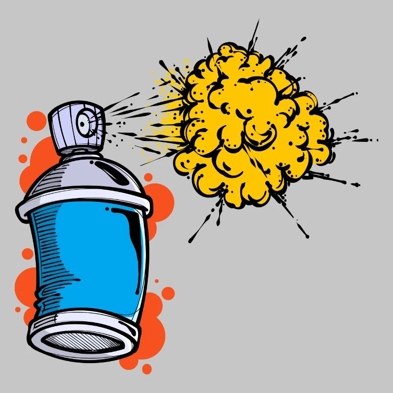 Zeichnen Illustration Graffiti Spraydose Sprayer