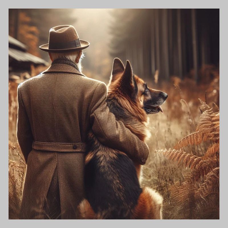 Deutscher Schäferhund Kunst