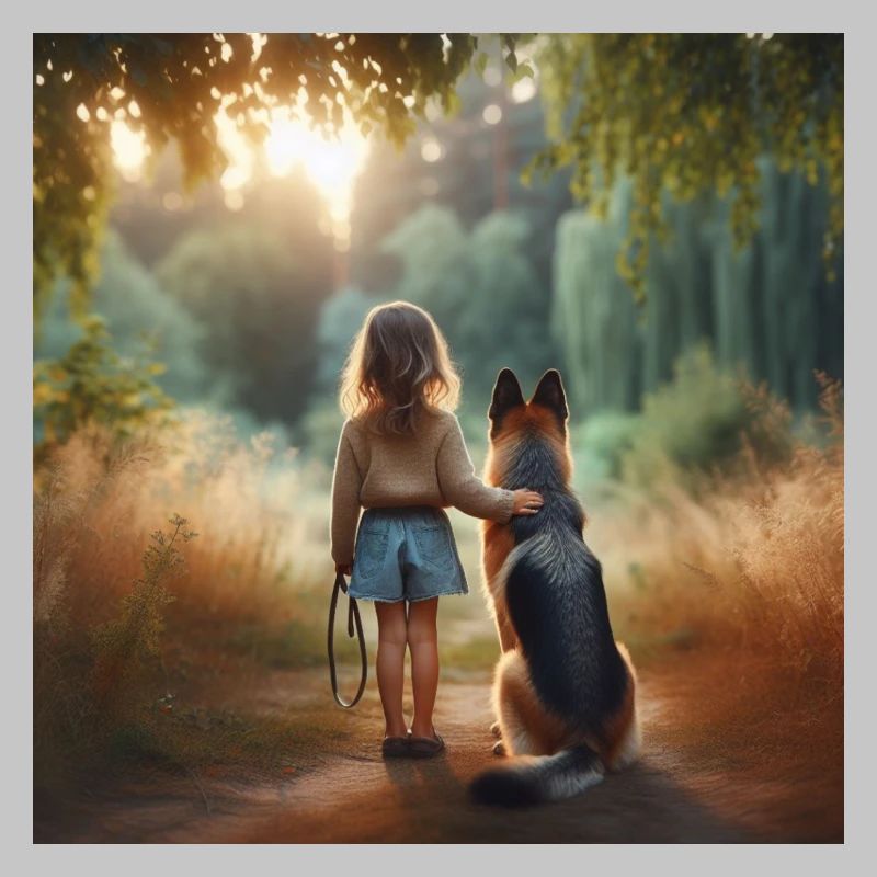 Deutscher Schäferhund Kunst