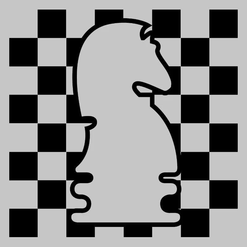 échecs, cheval, damier, modèle, icône, icône graphique