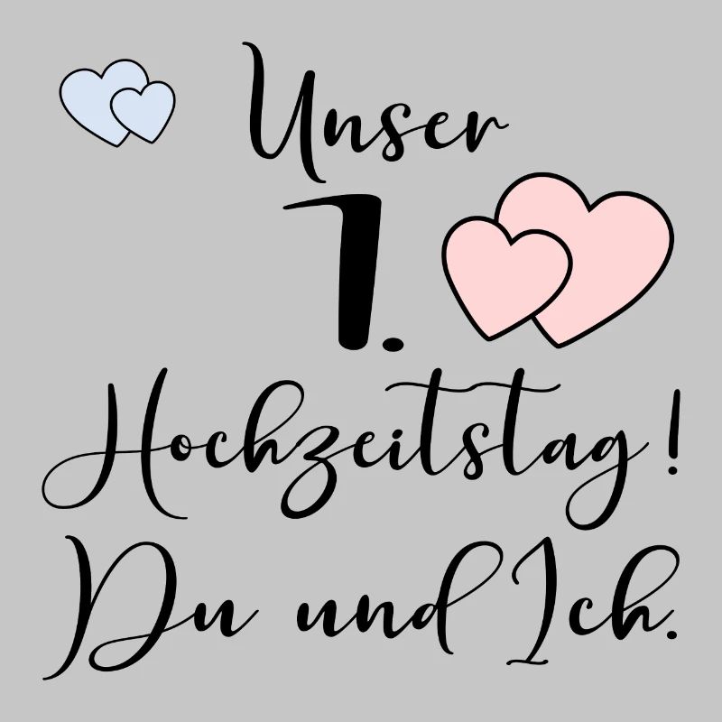 Unser erster Hochzeitstag Ehepaar
