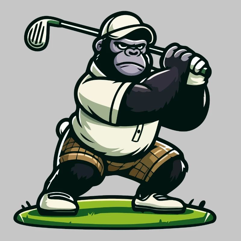 Gorille de golf