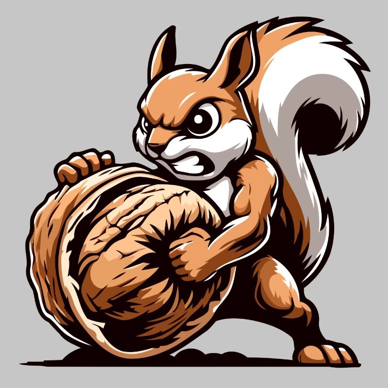 Mighty Nut Conqueror: The Energetic Squirrel