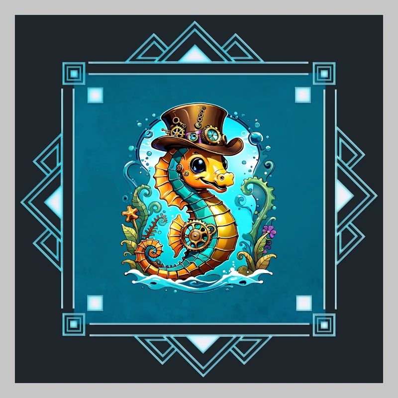 Hippocampe steampunk mignon