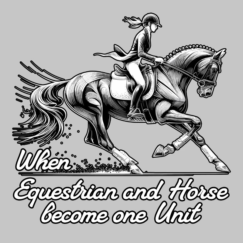 Cadeau d’unité de cheval de cavalier
