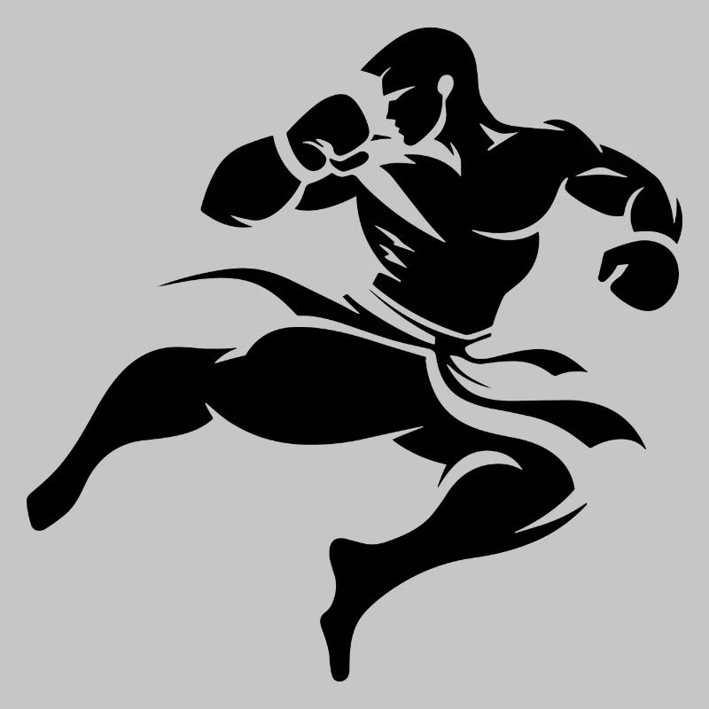 Dessin de kickboxing