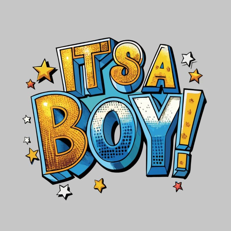 Es ist ein Junge Comic