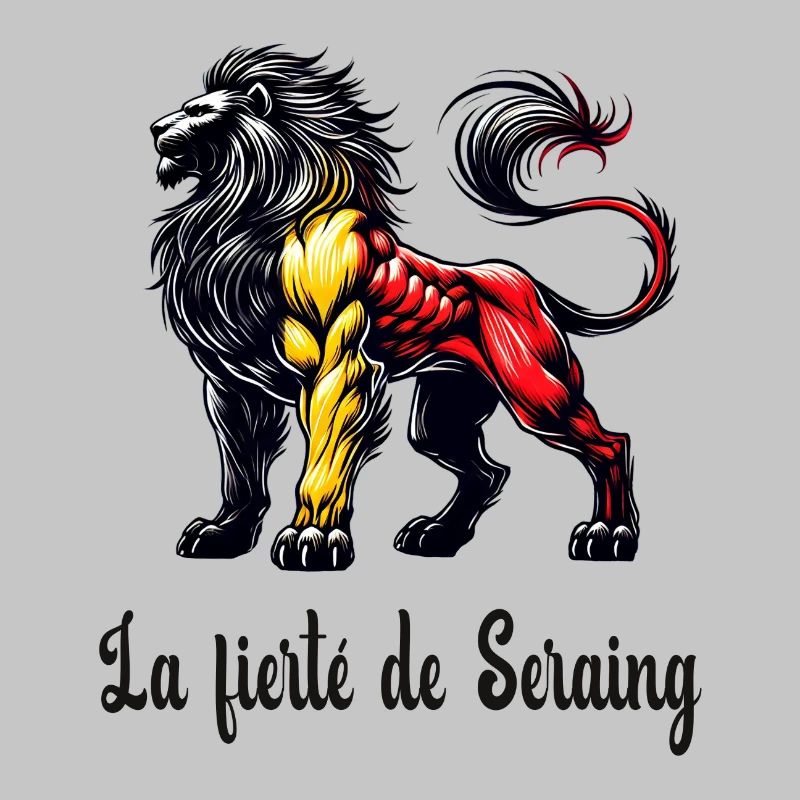 Motif du drapeau du lion de Seraing