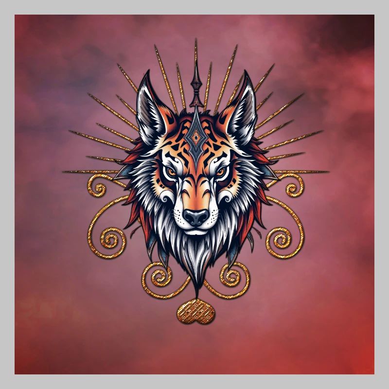Atemberaubender Wolfskopf