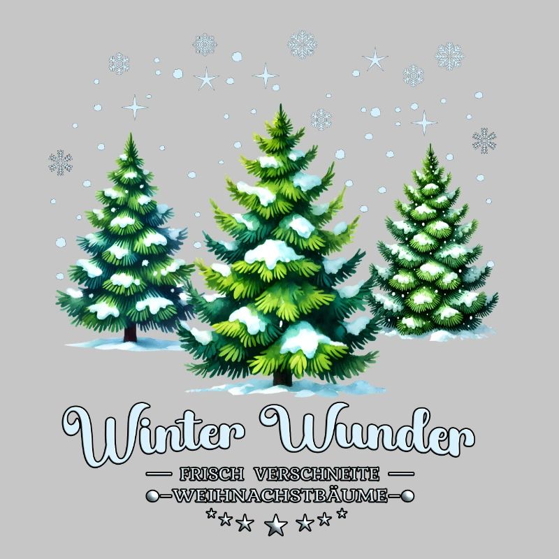 Winter Wunder – Verschneite Weihnachtsbäume