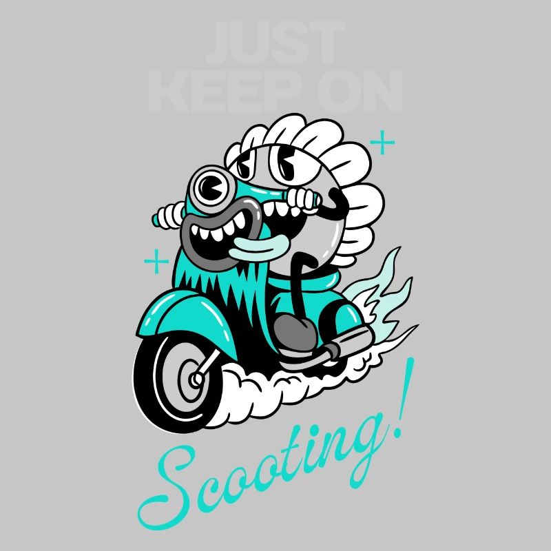 Just Keep On Scooting – Comic Scooter Fun