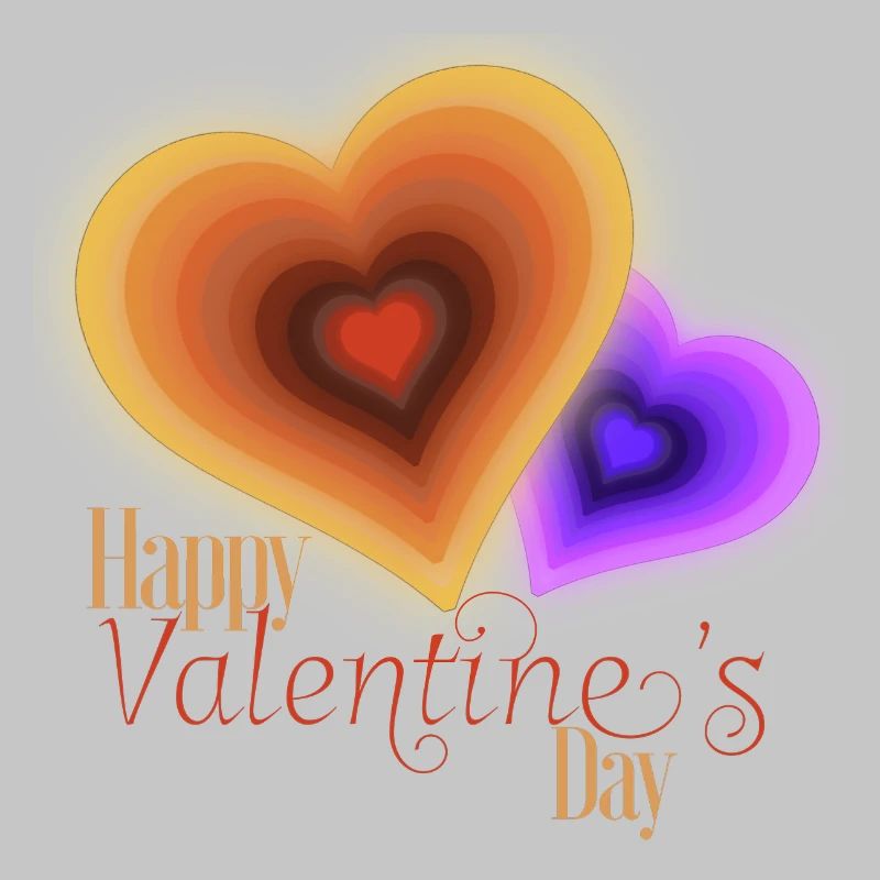 Saint Valentin - Coeurs Groovy Flash