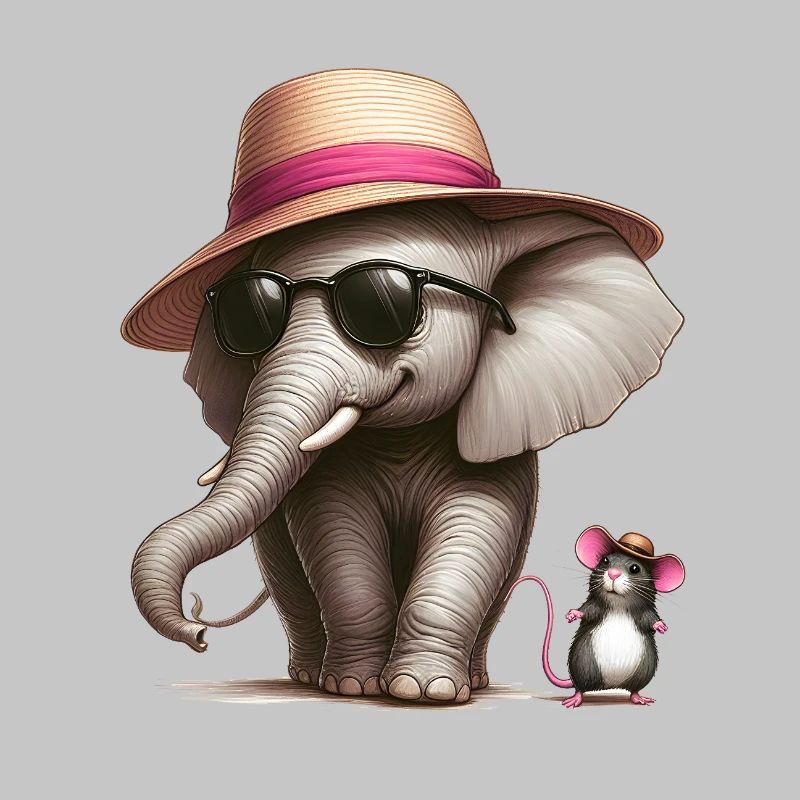 Elefant mit Maus