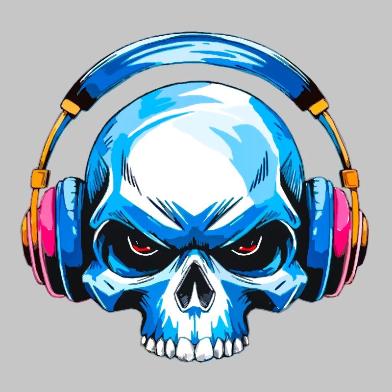 Crâne avec casque