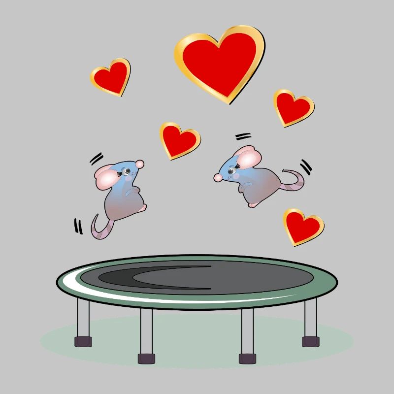TRAMPOLIN SPRINGEN MÄUSE