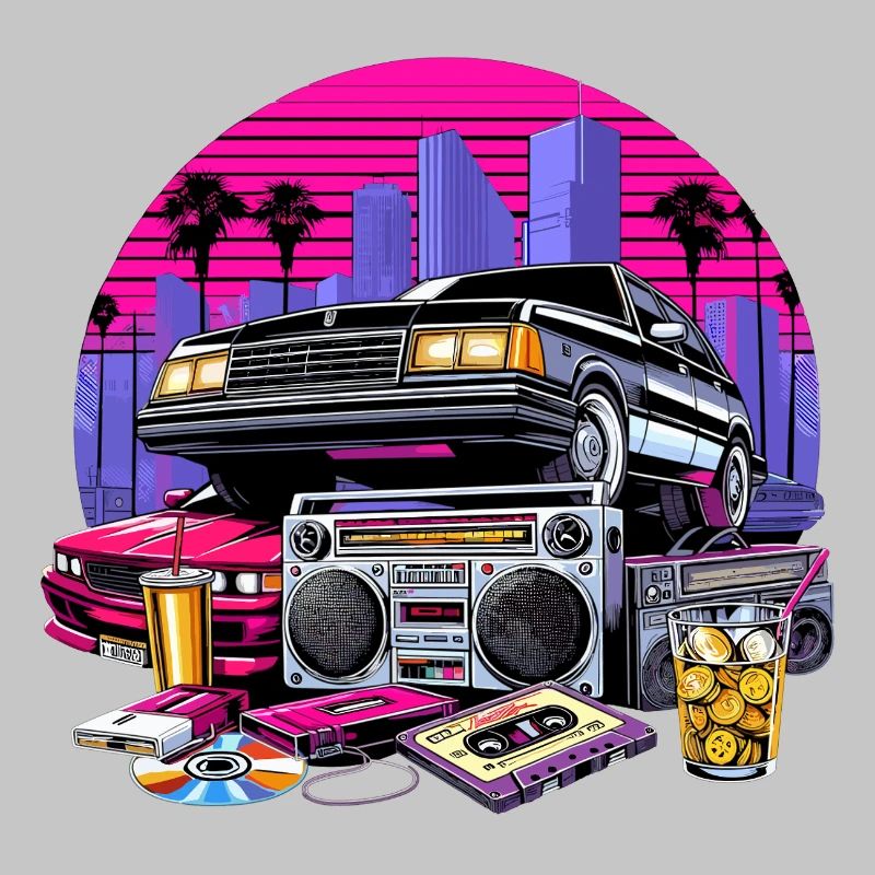 Cassette compacte Ghetto Blaster 90s Cadeau rétro