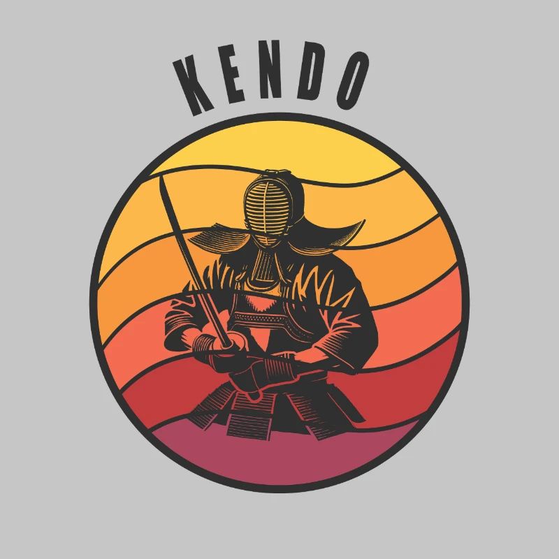 Style samouraï Kendo rétro