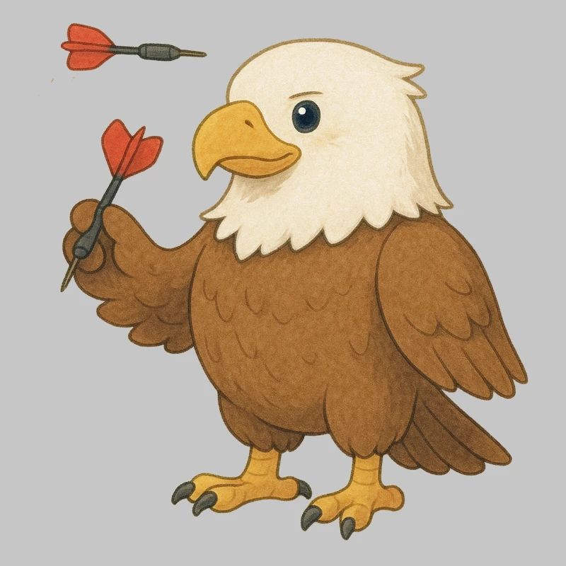 Eagle with darts