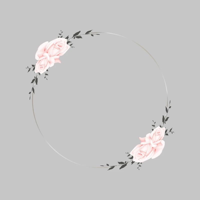 Pink Blossoms in a Circle - Edition: Wedding