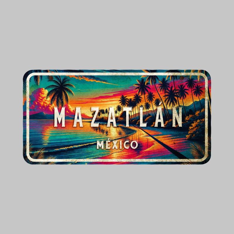 Mazatlán Mexico Sunset Design