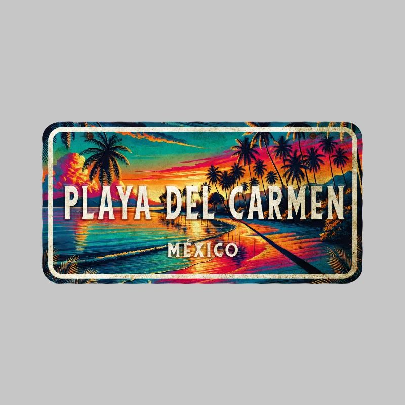 Playa del Carmen Mexico Sunset Design