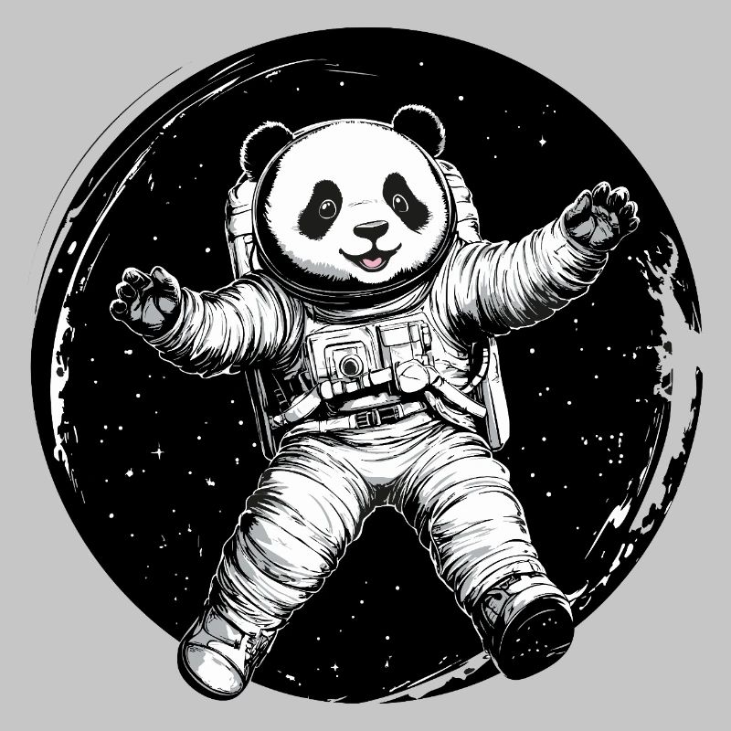 Astronauten-Panda – Süßer Space Explorer