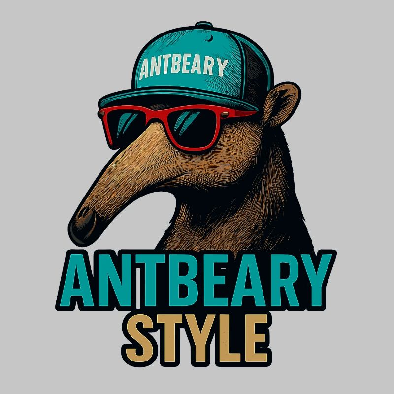 Antbeary Style Aardvark Cartoon