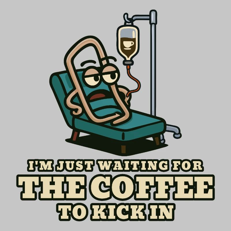 Coffee kick: Waiting patient