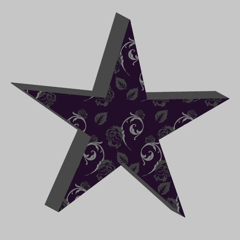sternenmuster goth, floral