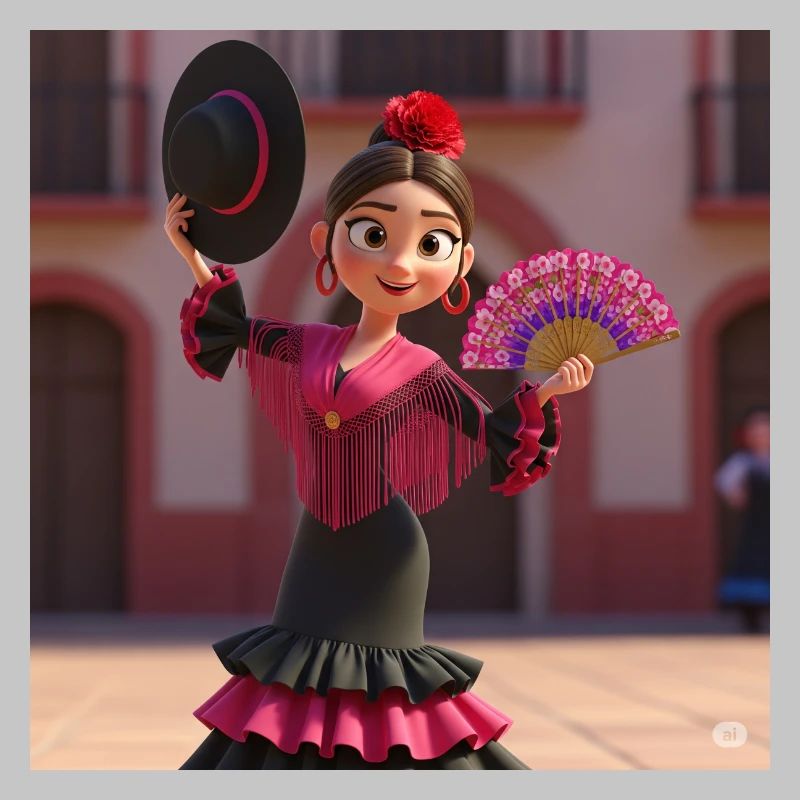 Flamenco mit Kunst