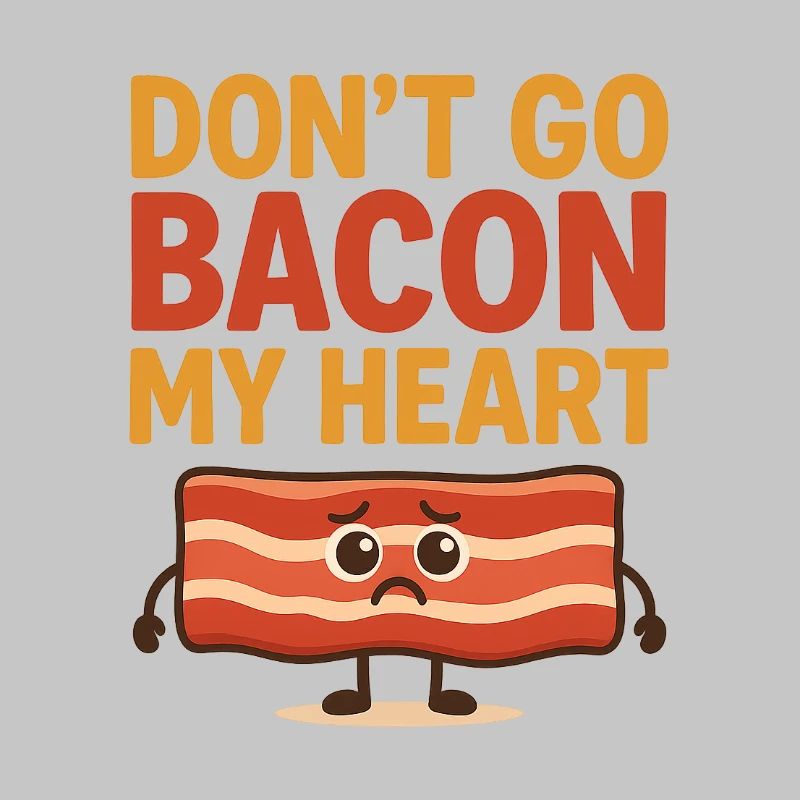 Bacon Heart Graffiti Design