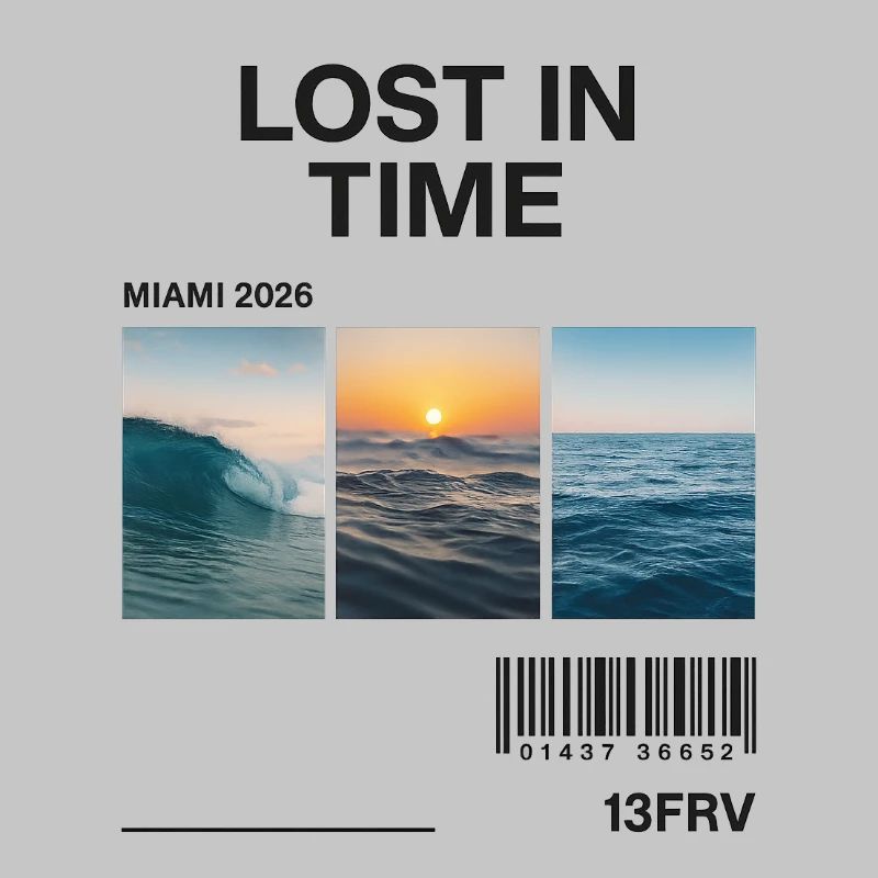 Verlorene Zeit: Miami Waves Triptychon