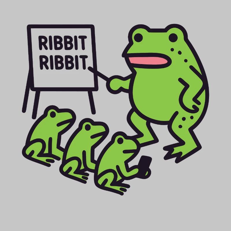 Frog Teaching with Ribbit Phrase