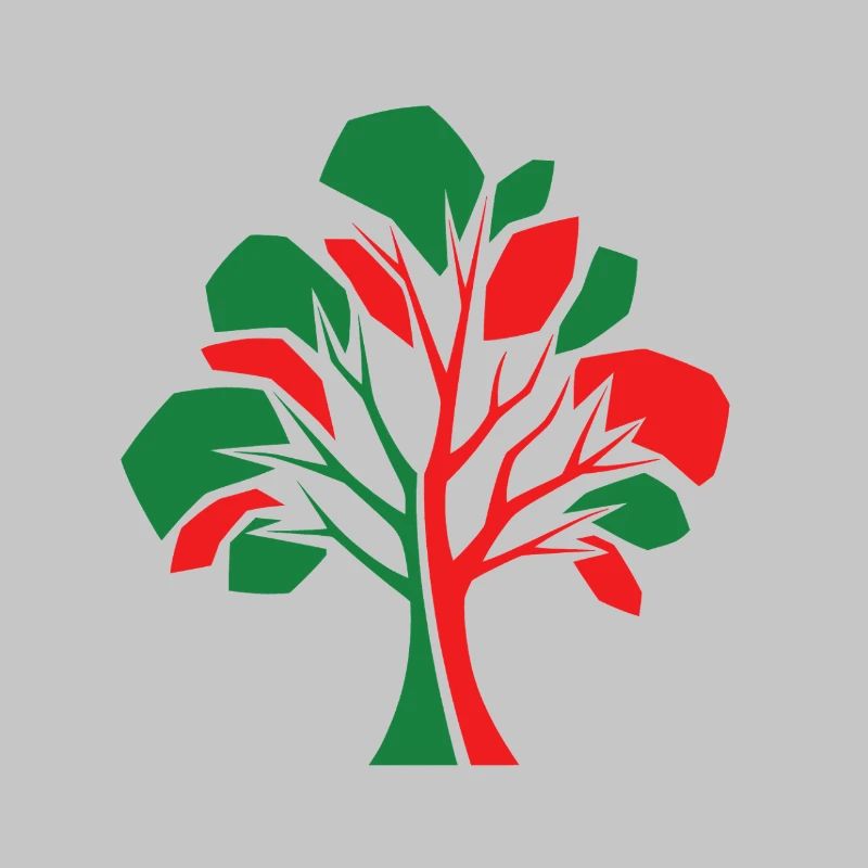 Abstrakter Baum – Herbstverbindung