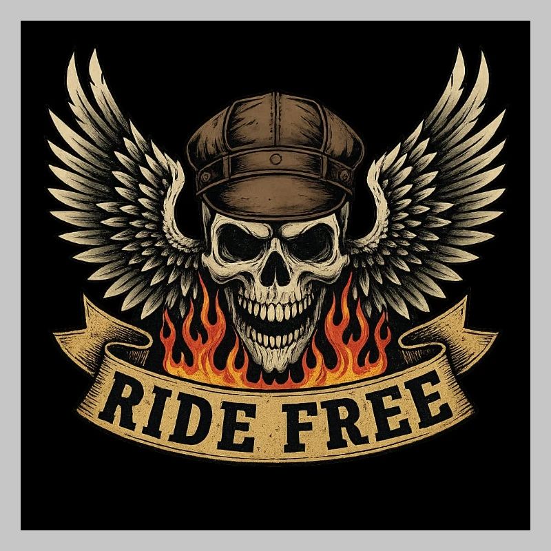 Conception de crâne de motard