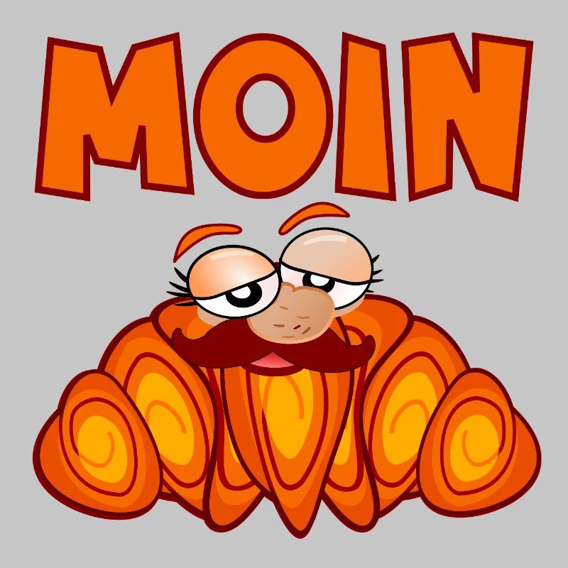 MOIN FRANZBRÖTCHEN SCHNURRBART MANN