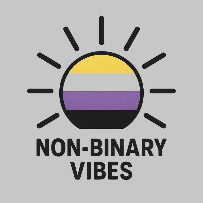 Non-Binary Vibes Sonnenlogo