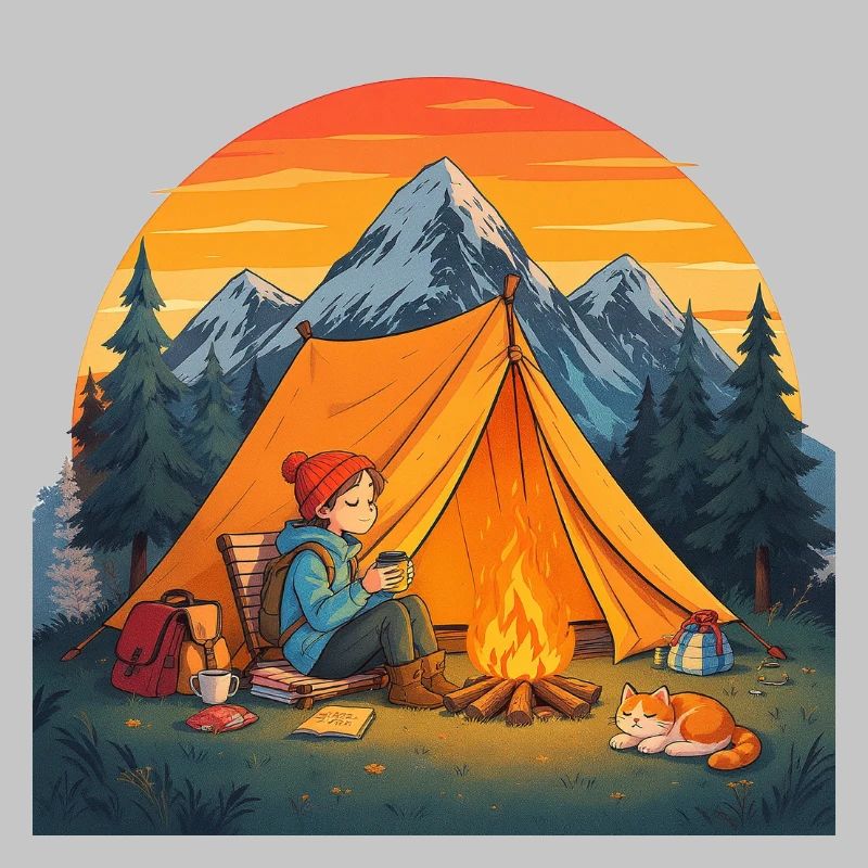 Camping mit Katze