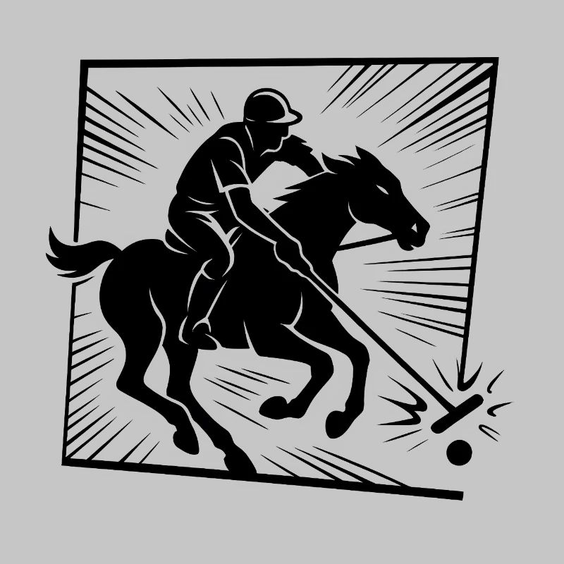 Einhorn-Jäger mit Schläger