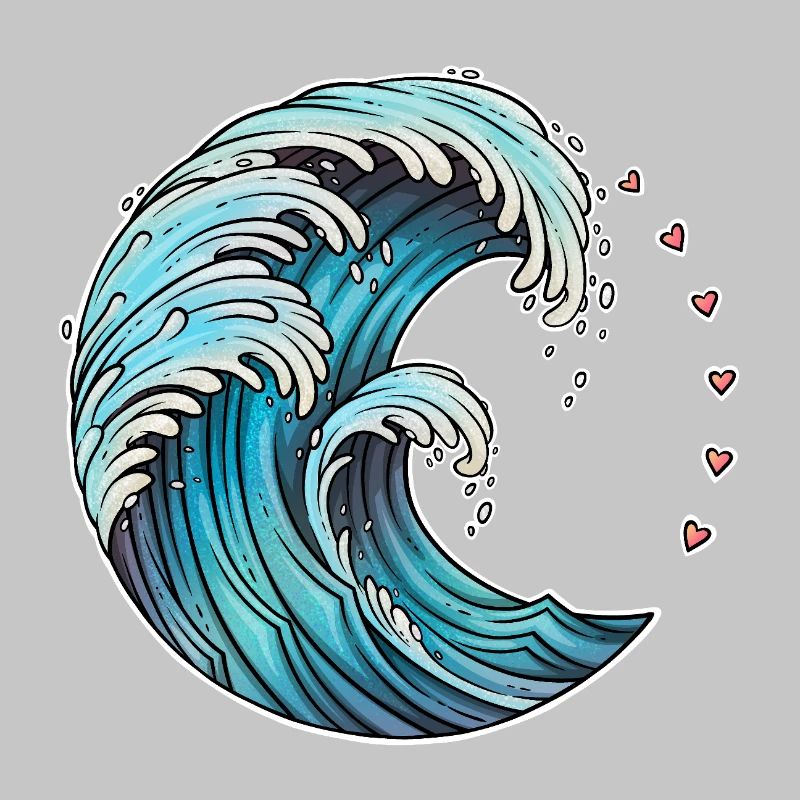 Dynamic Wave Art Illustration